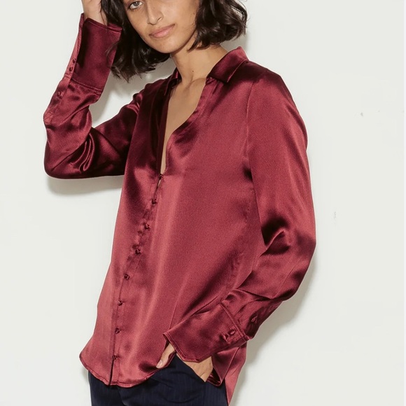 Paige Toscani Silk Blouse - Picture 1 of 6